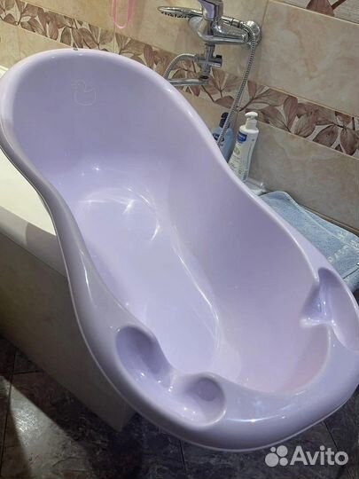 Ванночка +горка+подставка для купания Tega baby