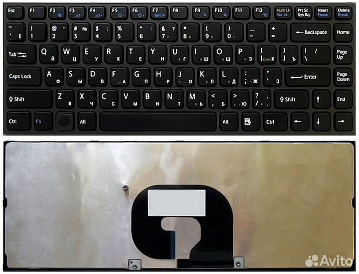 Клавиатура для Sony VPC-Y черная с черной рамкой