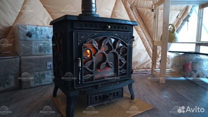 Зимний геокупол D7 Шатер для глэмпинга