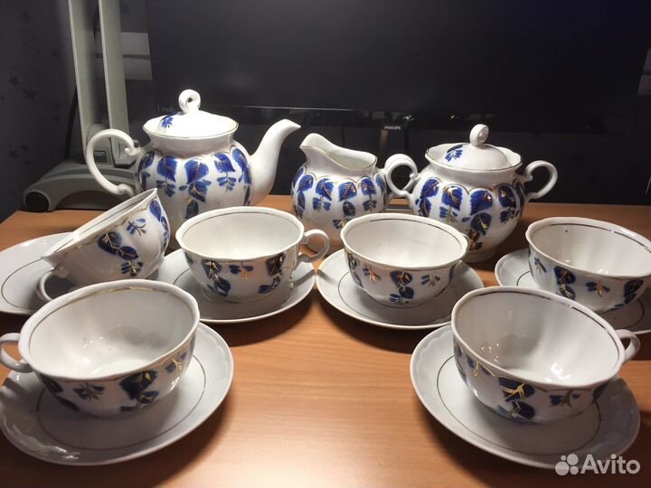 Фарфоррвые чашки Туймазиский чайный сервиз