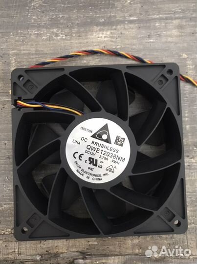 Вентилятор 120 мм delta для асика s9/ l3+