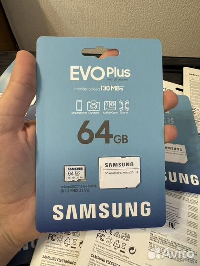 Карта памяти Samsung microsdxc 64GB Class 10