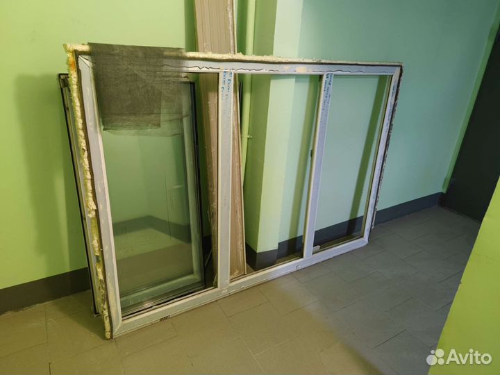 Окно пластиковое 150 на 210