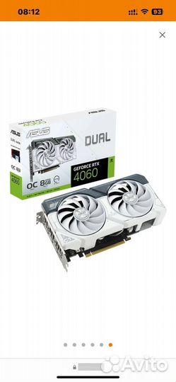 Видеокарта asus nvidia GeForce RTX 4060