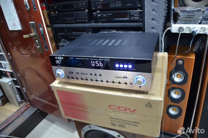 Усилитель Bluetooth USB c караоке COV SM-085