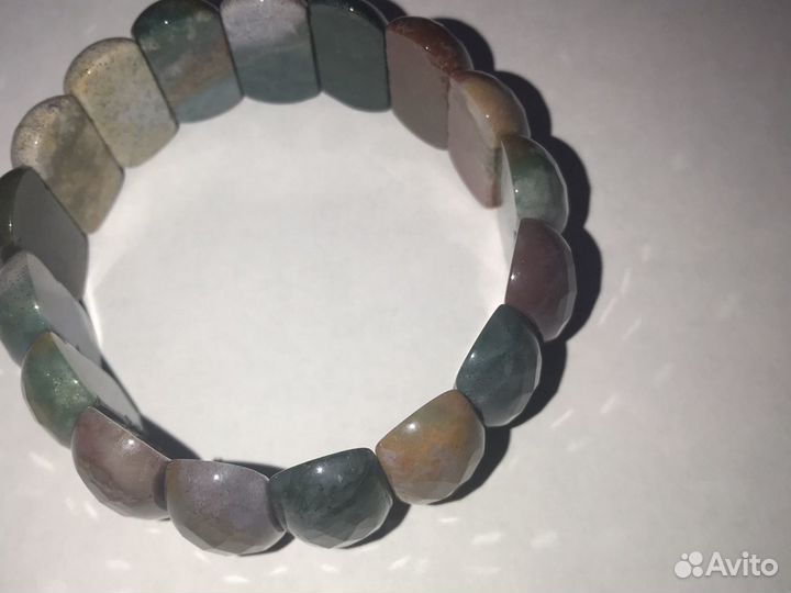 Бусы и браслет (Агат)