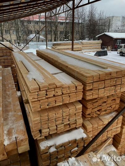 Доска обрезная 50х100х6000мм с доставкой