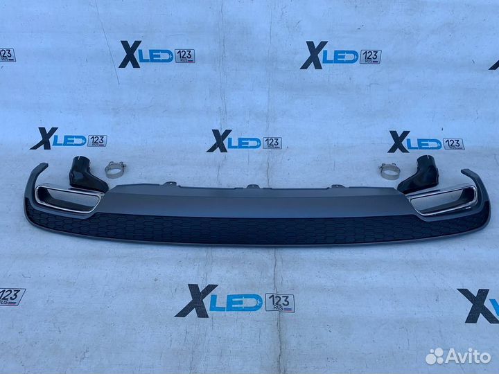 Диффузор Audi A6 C7 a6c7 S6 дорестайлинг вид реста