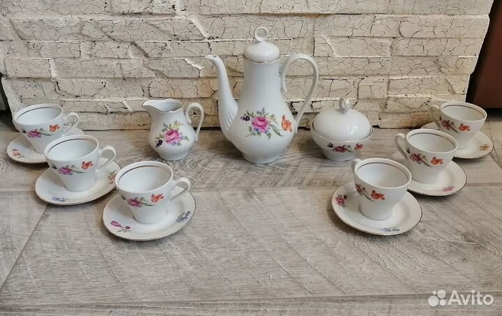 Кофейный сервиз ГДР Jlmenau Ильменау