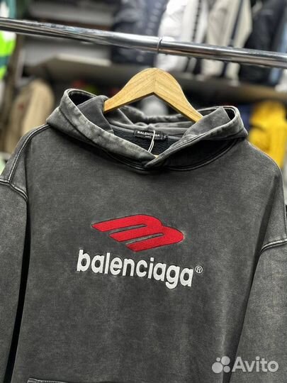 Худи balenciaga с начёсом