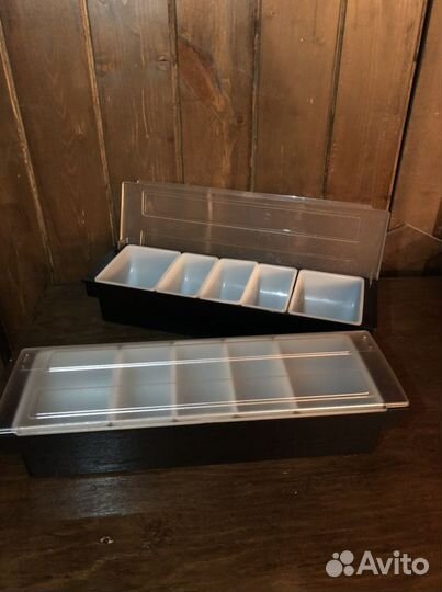 Контейнер д/фруктов и специй 5 отд. пласт. корпус