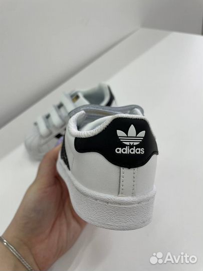 Кеды adidas superstar детские на липучках