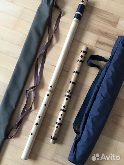 Бмбуковые флейты бансури 2 шт