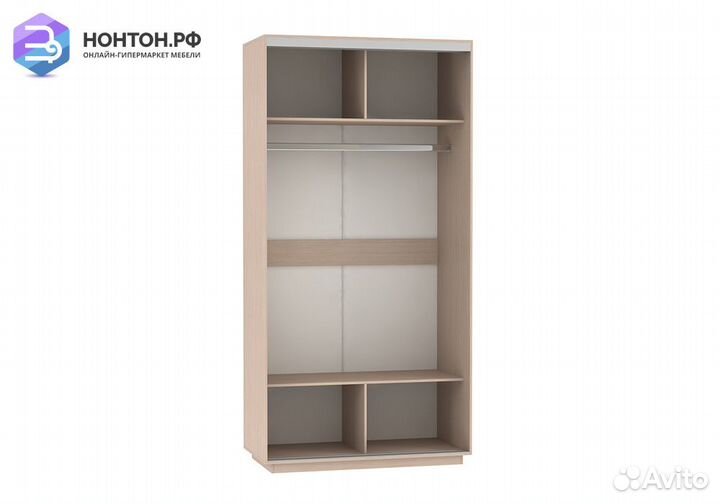 Шкаф-купе Нонтон Хит дуб молочный / ночной Лондон