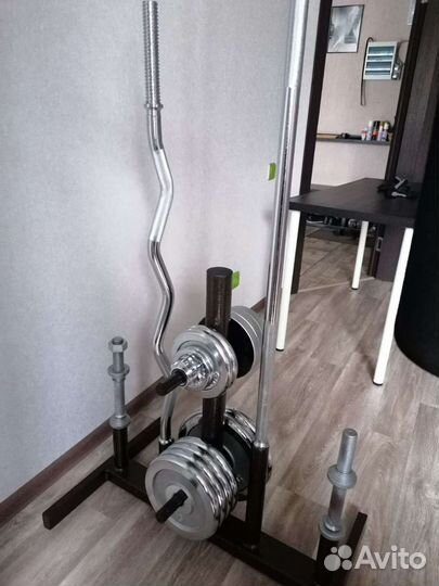 Стойка для грифа штанги, гантелей и блинов