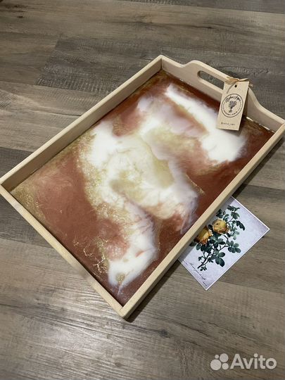 Поднос из эпоксидной смолы