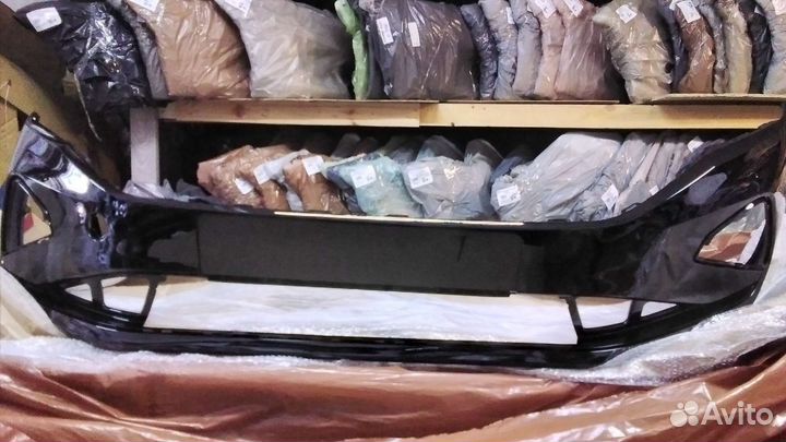 Бампер передний polo 20 черный lc9x