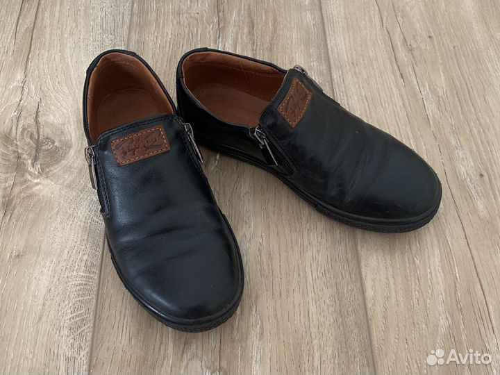 Туфли кожаные