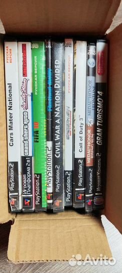 Коробка с дисками для ps2