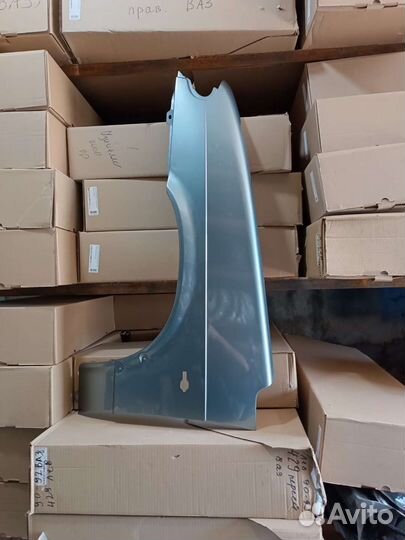 Крыло ваз 2114 левое средний серо-зеленый (кварц)