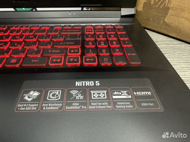 Огромный nitro 144Hz core i5 16Gb DDR4 RTX3050 SSD