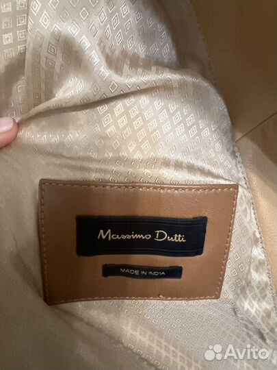 Кожаная куртка женская massimo dutti xl