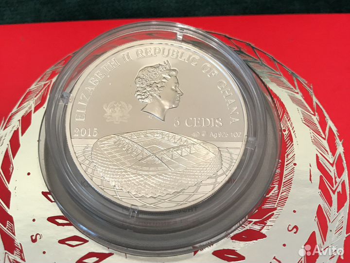 Монета Спартак серебро 925 проба