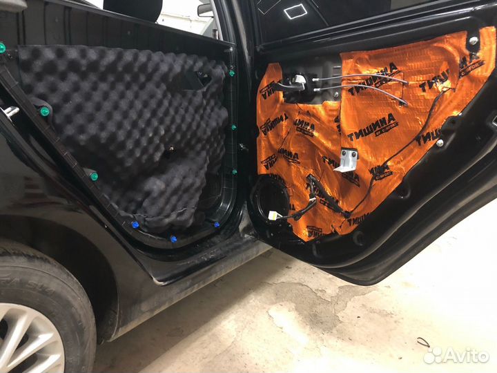 Шумоизоляция 4-х дверей