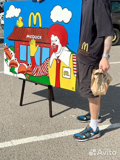 Картина маслом 100 на 130, mcduck YGG макдак