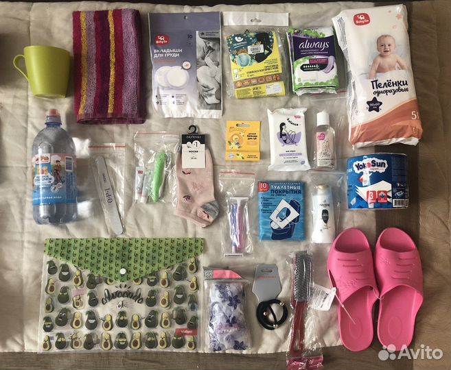 Готовая сумка в роддом для мамы и малыша