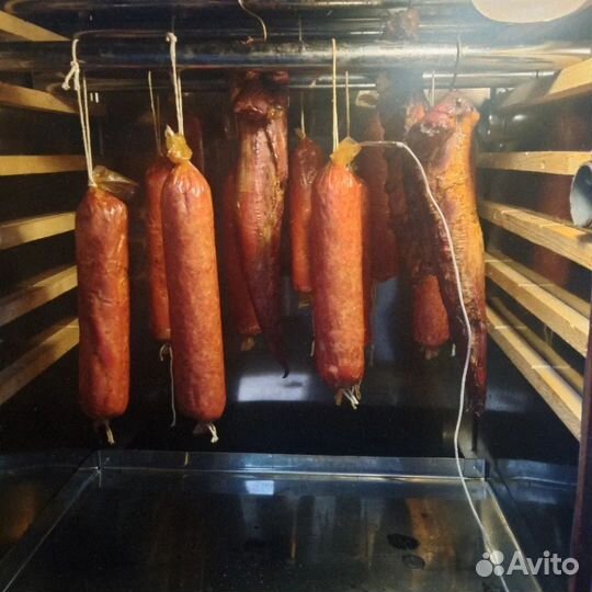 Домашняя колбаса, копченое мясо