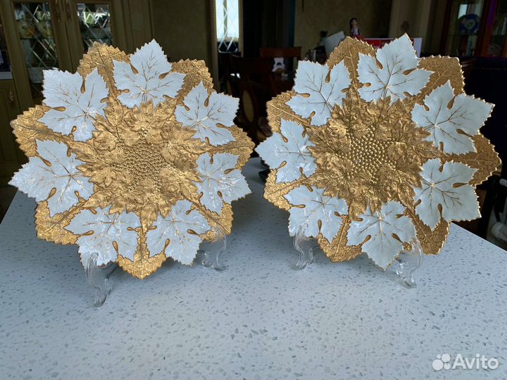 Meissen фарфор кленовый лист