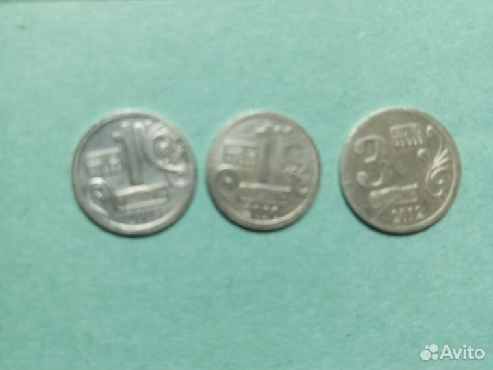 3 серебряные монеты 999 пробы