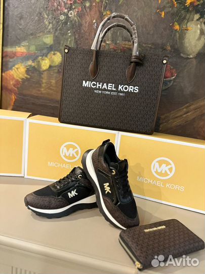 Комплект кеды Michael Kors 3 вещи(клатч, шоппер)