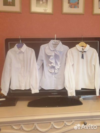 Блузки в школу 122р gulliver, stilnayshka, ss