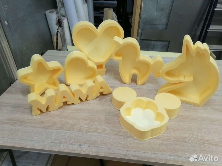 Обьемные буквы. Пенобоксы. Резка пенопласта