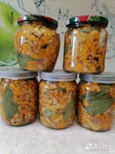 Лисички соленые