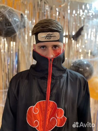 Одежда Наруто Акатсуки Итачи Саске Косплей Костюм