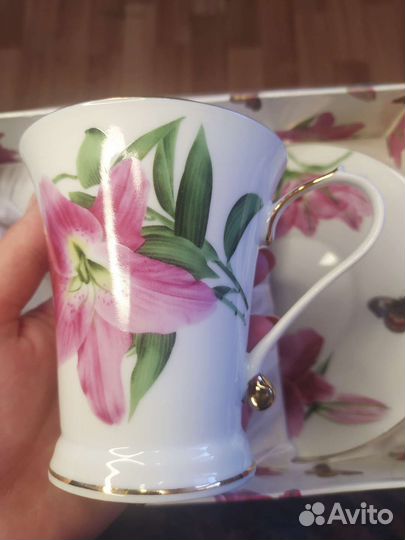 Чайный набор фарфор 2 предмета