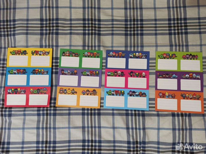 Наклейки на тетради Brawl Stars