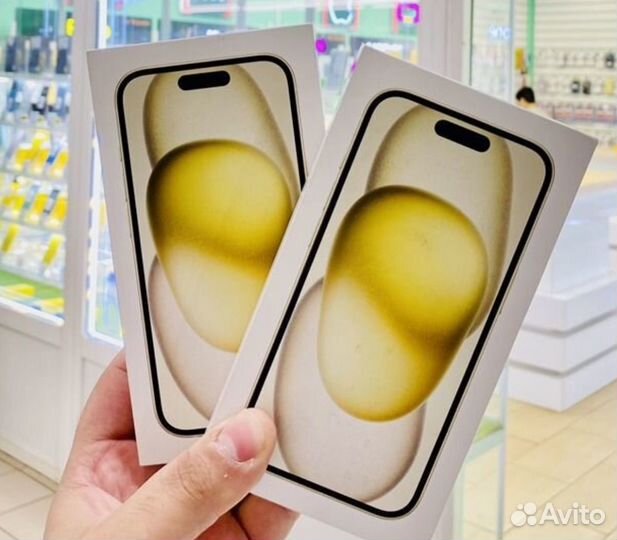 iPhone 15 Plus 128Gb E-sim США (желтый) новый