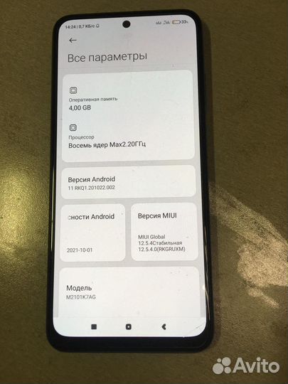 Xiaomi redmi note 10 4/64GB
