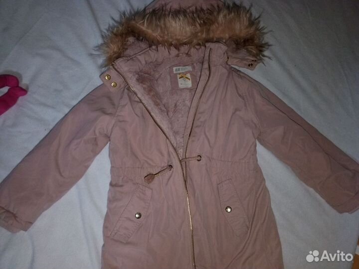 Парка для девочки hm 116-122