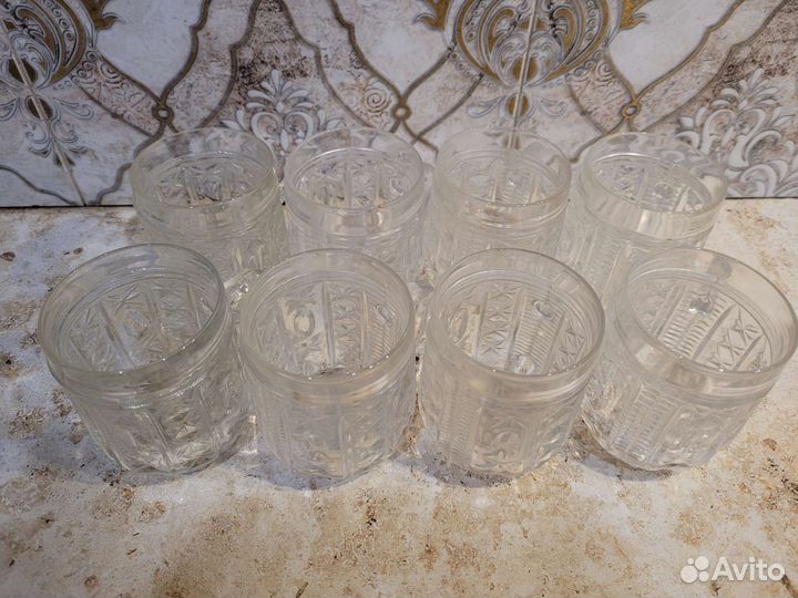 Хрустальные кружки СССР-8 штук