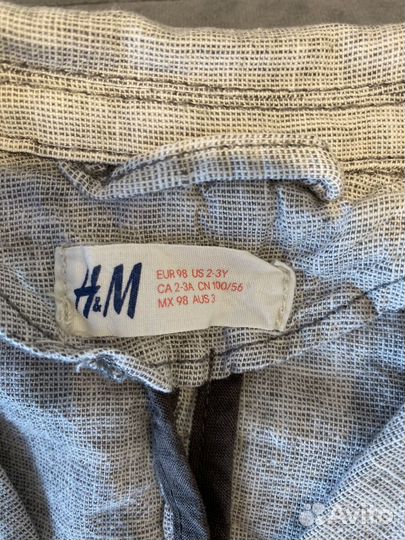 Пиджак жакет H&M 92-98 льняной