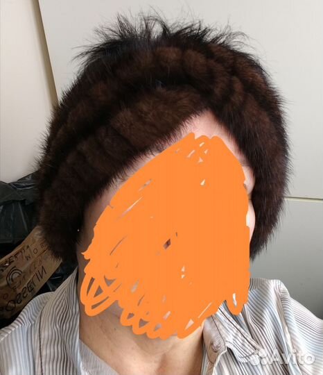 Женская повязка из норки