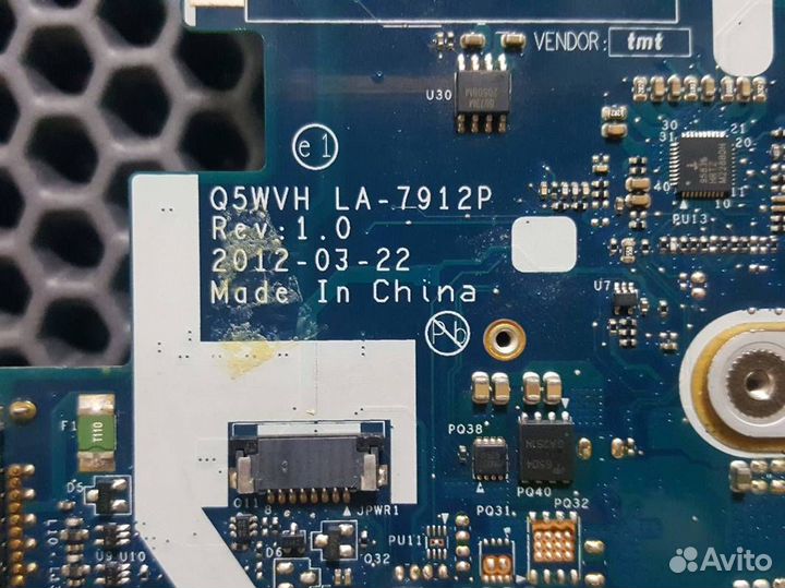 Плата ноутбука Acer V3-571G Q5WVH LA-7912P Rev 1.0