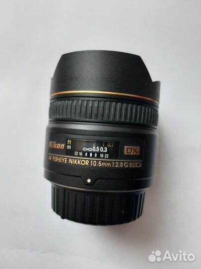 Объектив Nikon 10,5mm fisheye AF f:2,8G ED DX