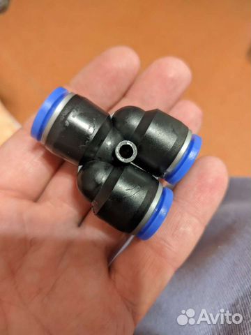 Тройник для пвх трубок силиконовых 12 мм