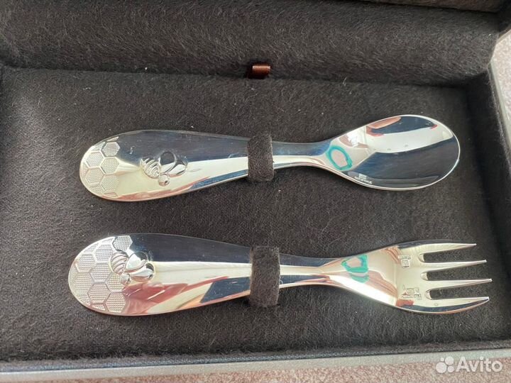 Набор Christofle ложка + вилка с пчелой Bee